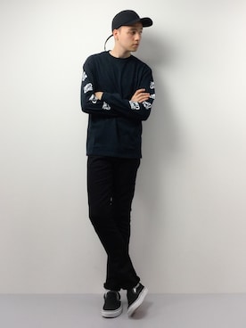 「CASPER JOHN AIVER（キャスパージョンアイバー）のアイテム（帽子）」を使った、タレスさん（メンズ・178cm）の春コーディネート