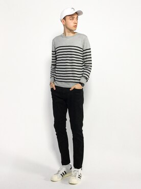 「GUILD PRIME（ギルドプライム）のアイテム（帽子）」を使った、タレスさん（メンズ・178cm）の夏コーディネート