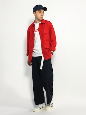 「BEAMS PLUS（ビームスプラス）のアイテム（ブルゾン）」を使った、タレスさん（メンズ・178cm）の夏コーディネート