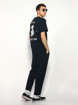 「SHIPS JET BLUE（シップスジェットブルー）のアイテム（Tシャツ/カットソー）」を使った、タレスさん（メンズ・178cm）の夏コーディネート