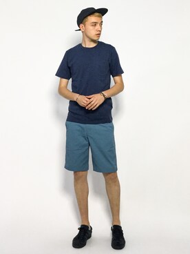 「417 EDIFICE（フォーワンセブンエディフィス）のアイテム（チノパンツ）」を使った、タレスさん（メンズ・178cm）の夏コーディネート