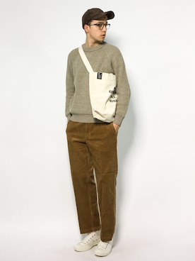 「notch.（ノッチ）のアイテム」を使った、タレスさん（メンズ・178cm）の秋コーディネート