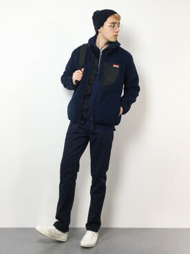 「BAYFLOW（ベイフロー）のアイテム（ブルゾン）」を使った、タレスさん（メンズ・178cm）の秋コーディネート