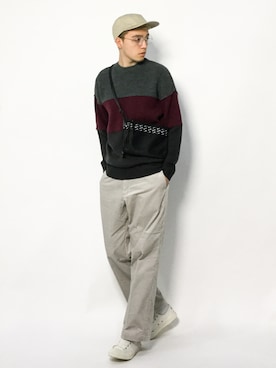 「Dickies（ディッキーズ）の【POPEYE掲載】Dickies/ディッキーズ×JS別注 CORDUROY PT＃（その他パンツ）」を使った、タレスさん（メンズ・178cm）の冬コーディネート