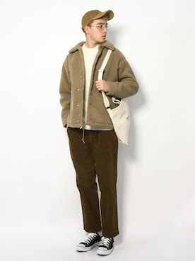 「notch.（ノッチ）のアイテム」を使った、タレスさん（メンズ・178cm）の冬コーディネート