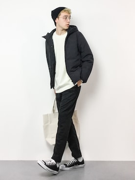 「JOURNAL STANDARD relume（ジャーナルスタンダード　レリューム）のアイテム（ダウンジャケット/コート）」を使った、タレスさん（メンズ・178cm）の冬コーディネート