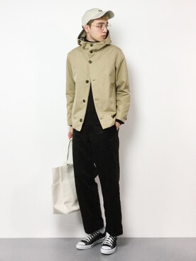 「Dickies（ディッキーズ）の【POPEYE掲載】Dickies/ディッキーズ×JS別注 CORDUROY PT＃（その他パンツ）」を使った、タレスさん（メンズ・178cm）の冬コーディネート