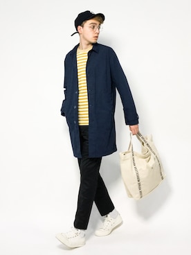 「SABLE CLUTCH（セーブルクラッチ）のアイテム（帽子）」を使った、タレスさん（メンズ・179cm）の春コーディネート