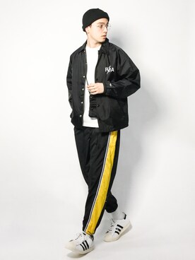 MONKEY TIME（モンキータイム）の「＜monkey time＞ LINE TRACK PANTS 