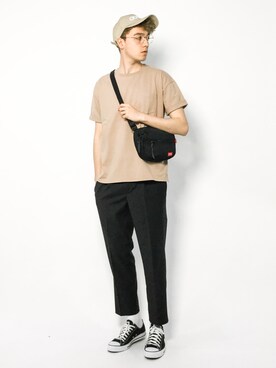 「Samsonite Red（サムソナイトレッド）のアイテム」を使った、タレスさん（メンズ・179cm）の春コーディネート