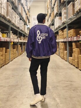 「NUMERALS（ヌメラルズ）のアイテム（帽子）」を使った、タレスさん（メンズ・180cm）の秋コーディネート