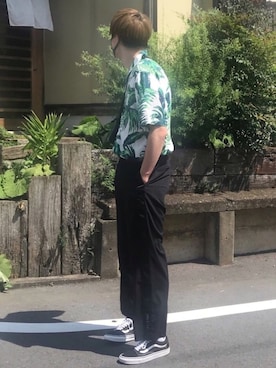 「アロハシャツ」｜NaShunさん（メンズ・177cm）の夏コーディネート