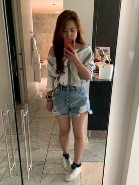 「shortpants」｜Mavis ナナさん（レディース・157cm）の秋コーディネート