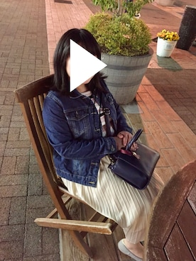 「RETRO GIRL（レトロガール）のスクエア/N リブNT（ニット/セーター、ピンク系）」を使った、痩せないさん（レディース・143cm）の夏コーディネート