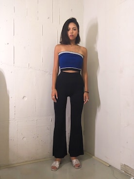 「Futier land（フューティアランド）のアイテム」を使った、Saeさん（レディース・162cm）の夏コーディネート