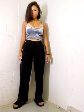 「Futier land（フューティアランド）のアイテム」を使った、Saeさん（レディース・162cm）の夏コーディネート