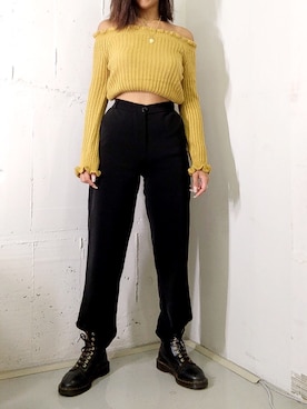 「Futier land（フューティアランド）のアイテム」を使った、Saeさん（レディース・162cm）の秋コーディネート