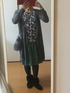 「BENETTON (UNITED COLORS OF BENETTON)（ベネトンユナイテッドカラーズオブベネトン）のアイテム（Tシャツ/カットソー）」を使った、momojirikoさん（レディース・168cm）の秋コーディネート