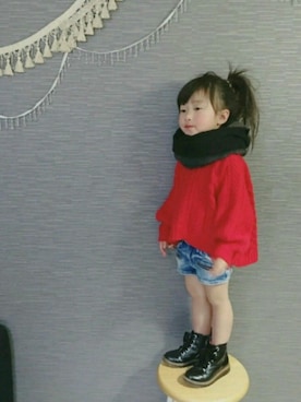 なた。さん（キッズ・90cm）の冬コーディネート