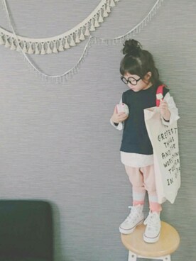 なた。さん(キッズ・90cm)の春コーディネート