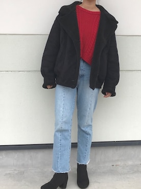 「Another Edition」｜「アイテム（ブーツ）」を使った、R Tさん（レディース・155cm）の冬コーディネート