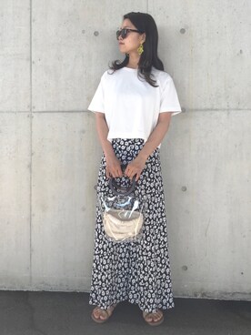 「SLOBE citron.（スローブシトロン）のアイテム（アクセサリー）」を使った、R Tさん（レディース・155cm）の夏コーディネート