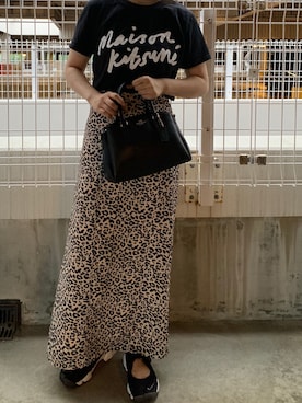 「MAISON KITSUNE」｜R Tさん（レディース・155cm）の夏コーディネート