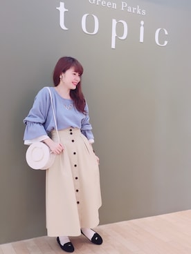 「earth music&ecology（アースミュージックアンドエコロジー）のアイテム（ショルダーバッグ）」を使った、すえちゃんさん（レディース・150cm）の冬コーディネート