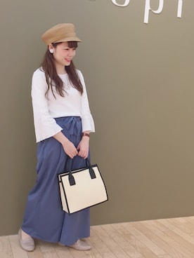 「アイテム（キャスケット）」を使った、すえちゃんさん（レディース・150cm・20代）の春コーディネート