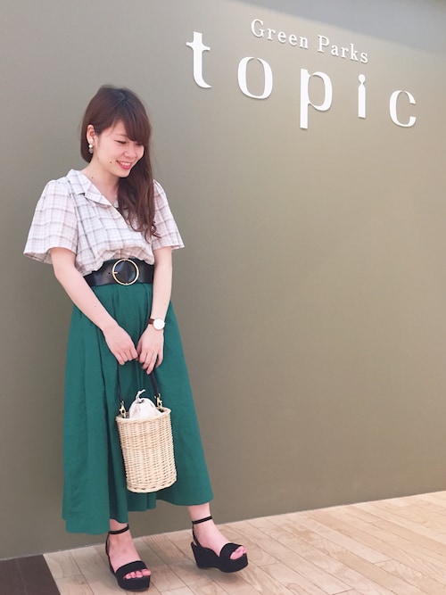 すえちゃん Green Parks Earth Music Ecologyのシャツ ブラウスを使ったコーディネート Wear