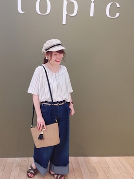 「Green　Parks（グリーンパークス）のアイテム」を使った、すえちゃんさん（レディース・150cm）の春コーディネート