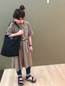 「teva」｜すえちゃんさん（レディース・150cm）の夏コーディネート