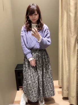 「ラベンダー」｜すえちゃんさん（レディース・150cm）の冬コーディネート