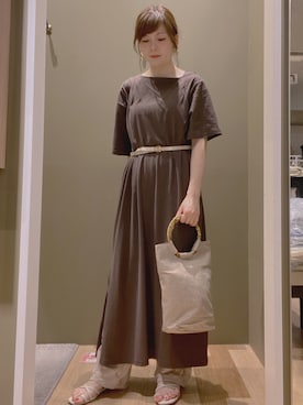 「Green　Parks（グリーンパークス）のアイテム」を使った、すえちゃんさん（レディース・150cm）の夏コーディネート