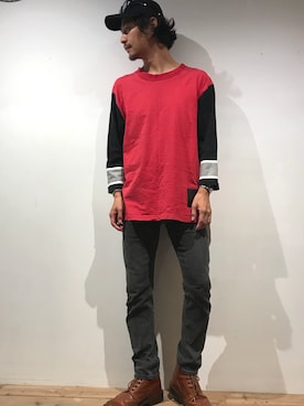 「Y's（ワイズ）のアイテム（アクセサリー）」を使った、kanata さん（メンズ・173cm）の秋コーディネート