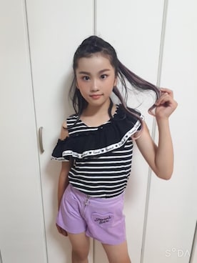 「アイテム（トップス）」を使った、なつきさん（キッズ・143cm・10代）の秋コーディネート