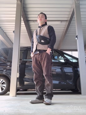 「平成最後のWEARISTAセンバツ」｜「アイテム（ダウンベスト）」を使った、Yasuhiro Shimadaさん（メンズ・160cm）の春コーディネート