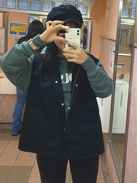 「アイテム（キャスケット）」を使った、noripさん（レディース・155cm・10代）の冬コーディネート