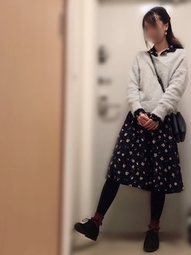 「one way（ワンウェイ）のアイテム（ワンピース/ドレス）」を使った、mami * さん（レディース・158cm）の秋コーディネート