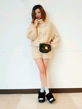 ♡rocoel♡さん（レディース・161cm）の冬コーディネート