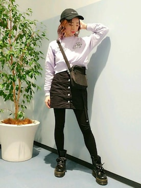 「101匹わんちゃん」｜「アイテム（帽子）」を使った、♡rocoel♡さん（レディース・161cm）の冬コーディネート
