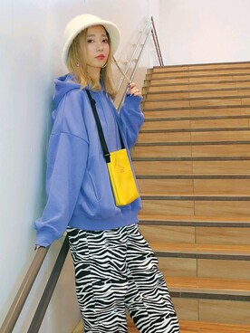 「WEGO（ウィゴー）のアイテム（ハット）」を使った、♡rocoel♡さん（レディース・161cm）の冬コーディネート