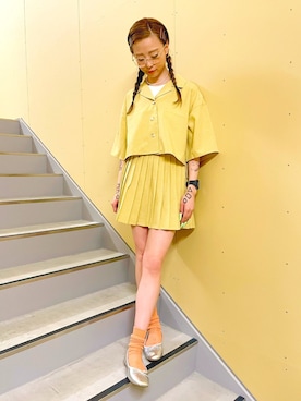 「WEGO（ウィゴー）のアイテム（バレエシューズ）」を使った、♡rocoel♡さん（レディース・161cm）の夏コーディネート