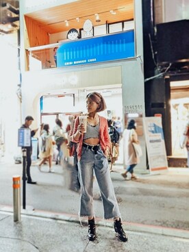 「Abercrombie&Fitch（アバークロンビーアンドフィッチ）のアイテム（その他トップス）」を使った、mimiismiさん（レディース・158cm）の冬コーディネート