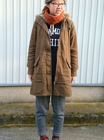 LOWRYS FARM | この時期にはかかせない
裏地がモコモコなモッズコートです😊✨(モッズコート)