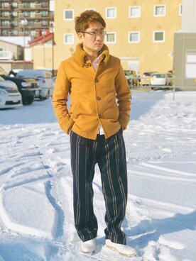 スリッポンを使った 雪 のメンズ人気ファッションコーディネート Wear