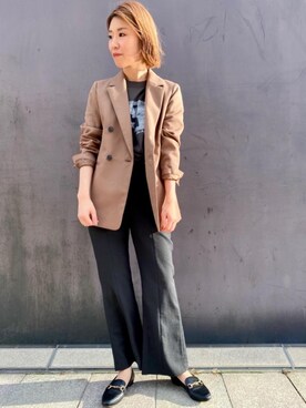 あきえさん（レディース・161cm）の秋コーディネート