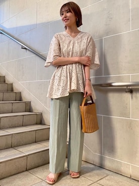 あきえさん（レディース・161cm）の春コーディネート