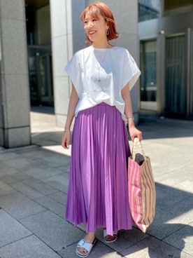 あきえさん（レディース・161cm）の夏コーディネート