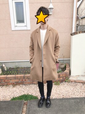 「CIAOPANIC（チャオパニック）のアイテム（その他アウター）」を使った、イチノセさん（メンズ・173cm）の冬コーディネート